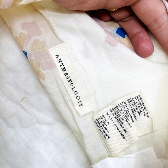 Anthropologie Floral Pillow Shams Set - Picture 5 of 5